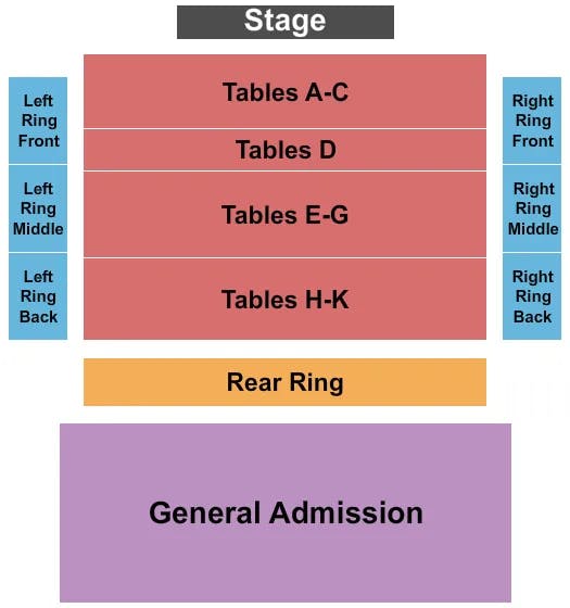  ENDSTAGE Seating Map Seating Chart