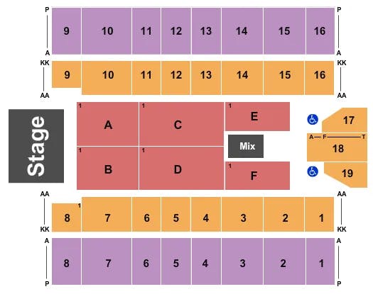  WILLIE NELSON Seating Map Seating Chart