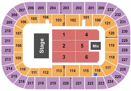  END STAGE 5 Seating Map Seating Chart