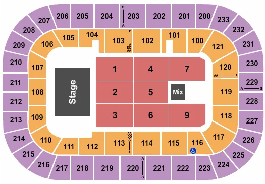  ENDSTAGE 3 Seating Map Seating Chart