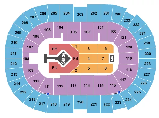  BLINK 182 Seating Map Seating Chart