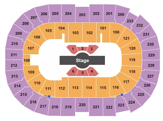  CIRQUE CORTEO Seating Map Seating Chart