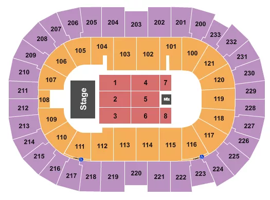  ENDSTAGE 6 Seating Map Seating Chart