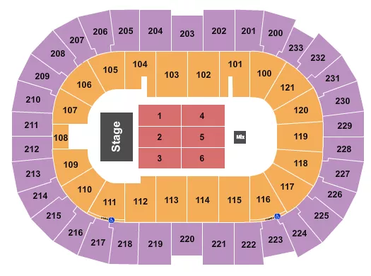  ENDSTAGE 8 Seating Map Seating Chart