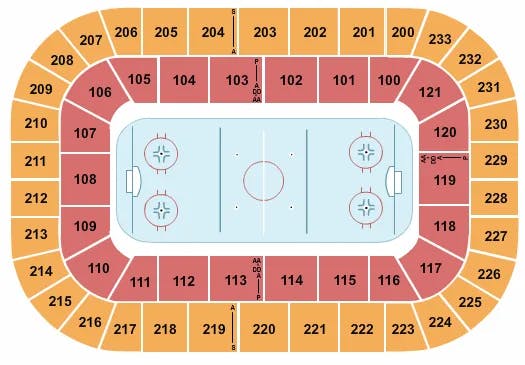  HOCKEY 2 Seating Map Seating Chart