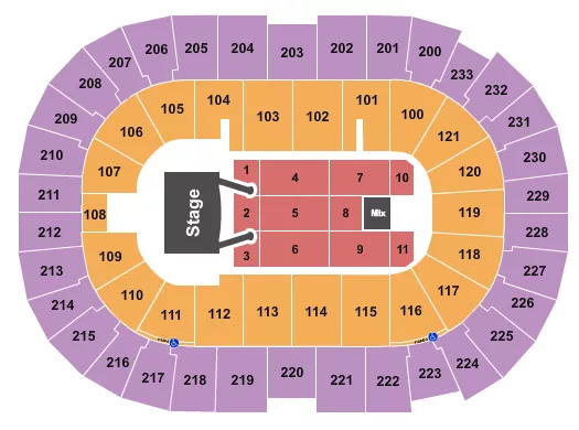  LITTLE BIG TOWN Seating Map Seating Chart