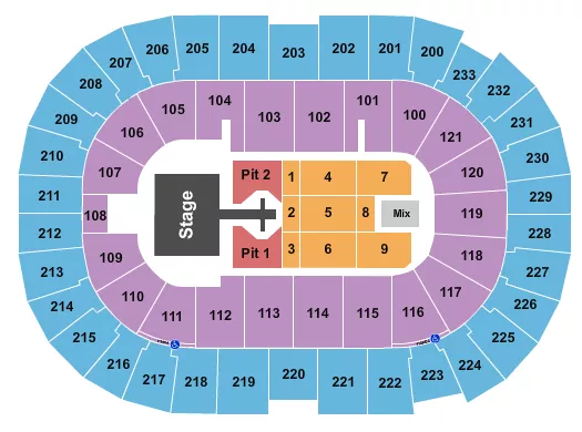  NEEDTOBREATHE 2 Seating Map Seating Chart