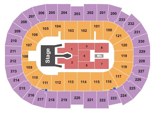  TIM MCGRAW Seating Map Seating Chart