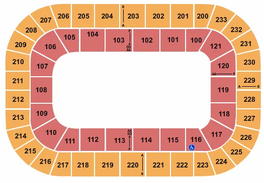  MONSTER JAM Seating Map Seating Chart