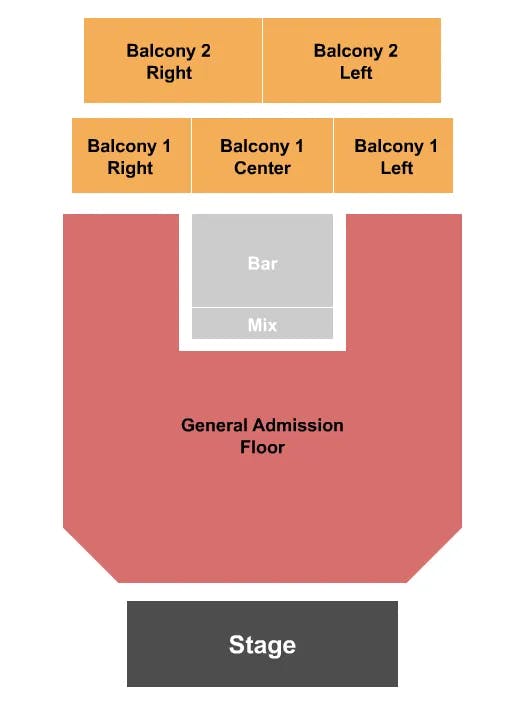  ENDSTAGE GA FLOOR 2 Seating Map Seating Chart