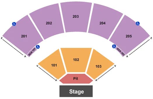  ENDSTAGE GA PIT 2 Seating Map Seating Chart