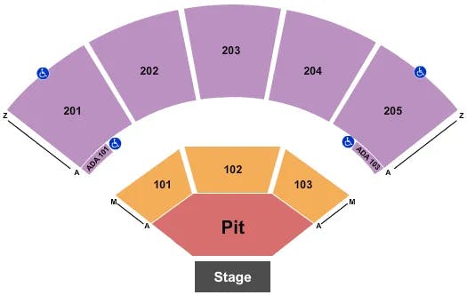  ENDSTAGE GA PIT 3 Seating Map Seating Chart