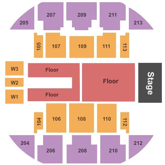  JAMES TAYLOR Seating Map Seating Chart