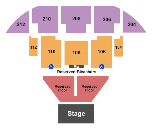  THEATER AT THE BRICK 2 Seating Map Seating Chart