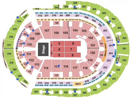  ENDSTAGE 3A Seating Map Seating Chart