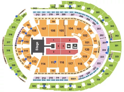  ENRIQUE IGLESIAS Seating Map Seating Chart