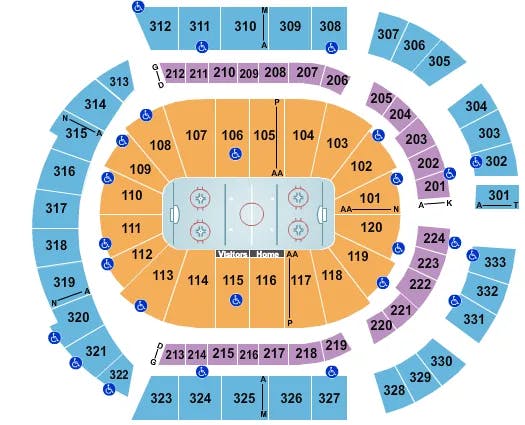  HOCKEY Seating Map Seating Chart