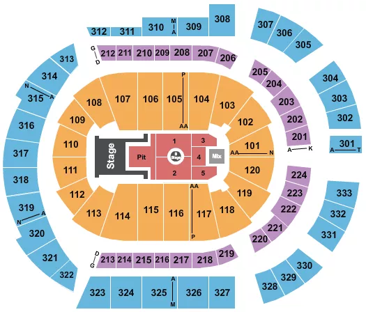  LIL BABY Seating Map Seating Chart