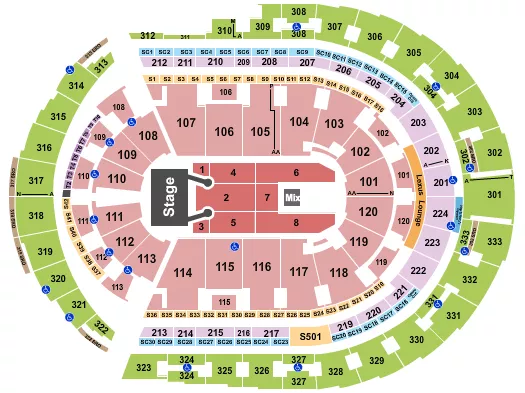  LITTLE BIG TOWN Seating Map Seating Chart