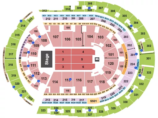  MARTIN LAWRENCE Seating Map Seating Chart