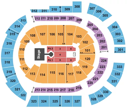  NEEDTOBREATHE 2 Seating Map Seating Chart