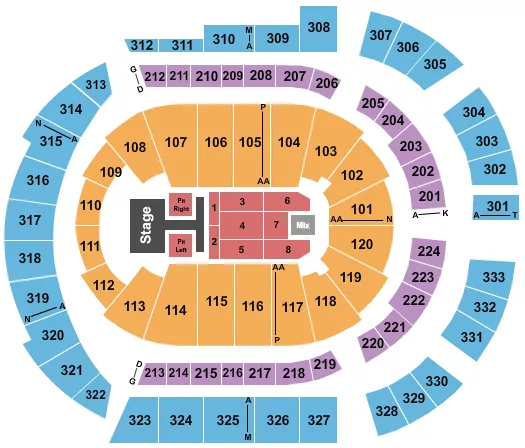  OLD DOMINION Seating Map Seating Chart