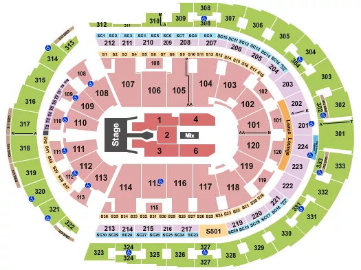  TIM MCGRAW Seating Map Seating Chart