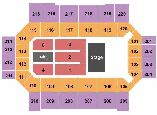  END STAGE 2 Seating Map Seating Chart