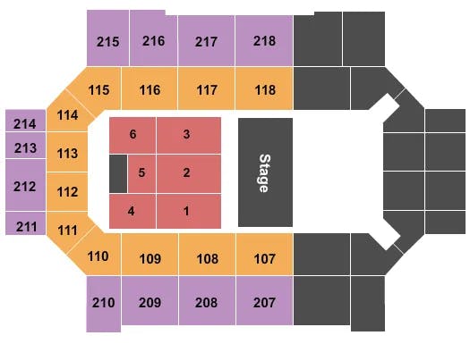  ENDSTAGE HALF HOUSE Seating Map Seating Chart