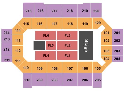  JUDAS PRIEST Seating Map Seating Chart