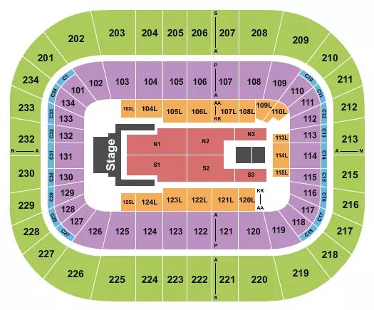  JELLY ROLL Seating Map Seating Chart