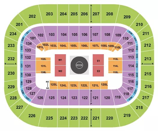  WRESTLING 2 Seating Map Seating Chart