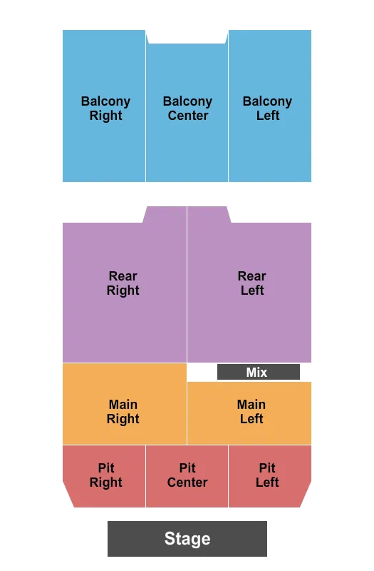  BIG FACTS LIVE Seating Map Seating Chart