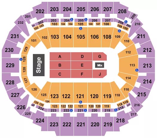  ENDSTAGE 7 Seating Map Seating Chart