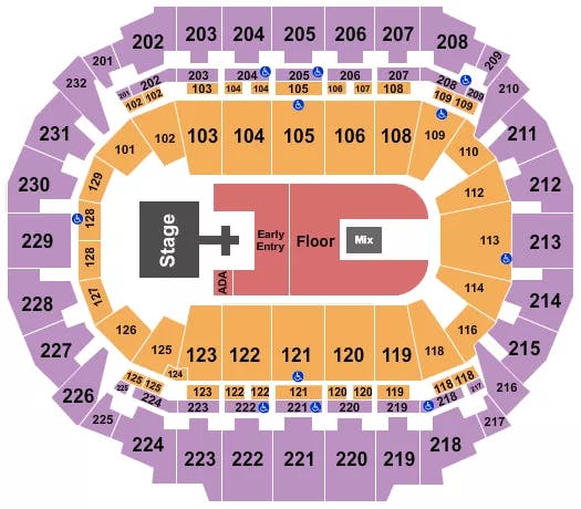  SUICIDEBOYS Seating Map Seating Chart