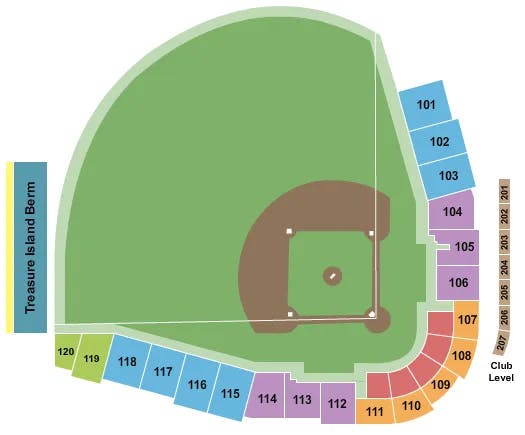  BASEBALL Seating Map Seating Chart