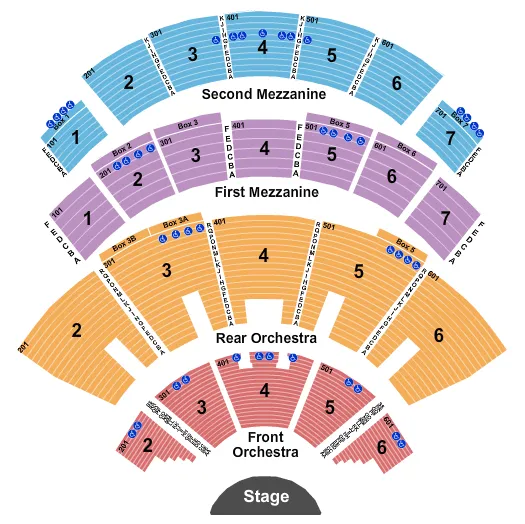  END STAGE Seating Map Seating Chart