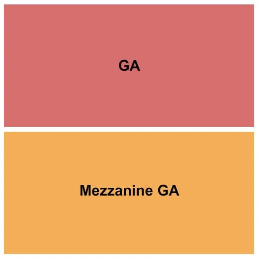  GA MEZZANINE Seating Map Seating Chart