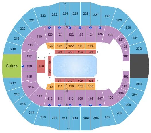  DISNEY ON ICE Seating Map Seating Chart