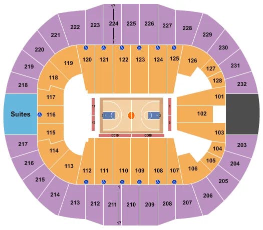  HARLEM GLOBETROTTERS Seating Map Seating Chart