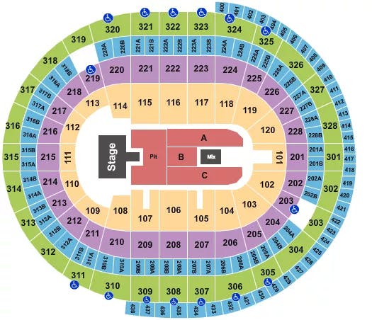  COLE SWINDELL Seating Map Seating Chart