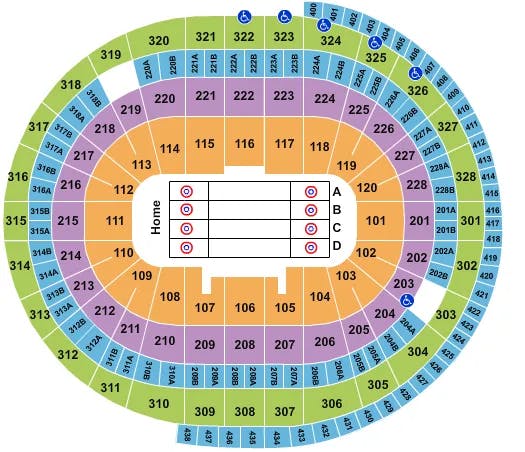  CURLING Seating Map Seating Chart