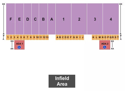  DEMOLITION DERBY Seating Map Seating Chart