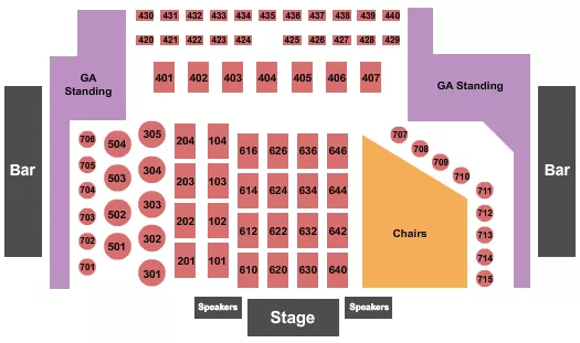 CANYON CLUB AGOURA HILLS ENDSTAGE RSVD TABLES 7 Seating Map Seating Chart