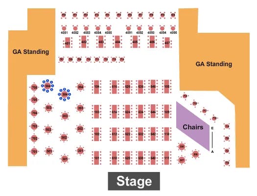 CANYON CLUB AGOURA HILLS ENDSTAGE RSVD TABLES 3 Seating Map Seating Chart