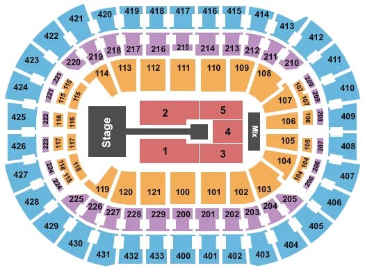  ANUEL AA Seating Map Seating Chart