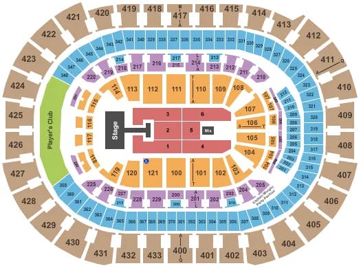  DEPECHE MODE 2 Seating Map Seating Chart