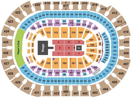  DON OMAR Seating Map Seating Chart