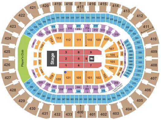  ENDSTAGE 3 Seating Map Seating Chart