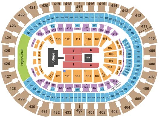  KID CUDI Seating Map Seating Chart